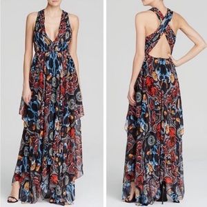 Alice + Olivia Kora Maxi Handkerchief Floral Dress